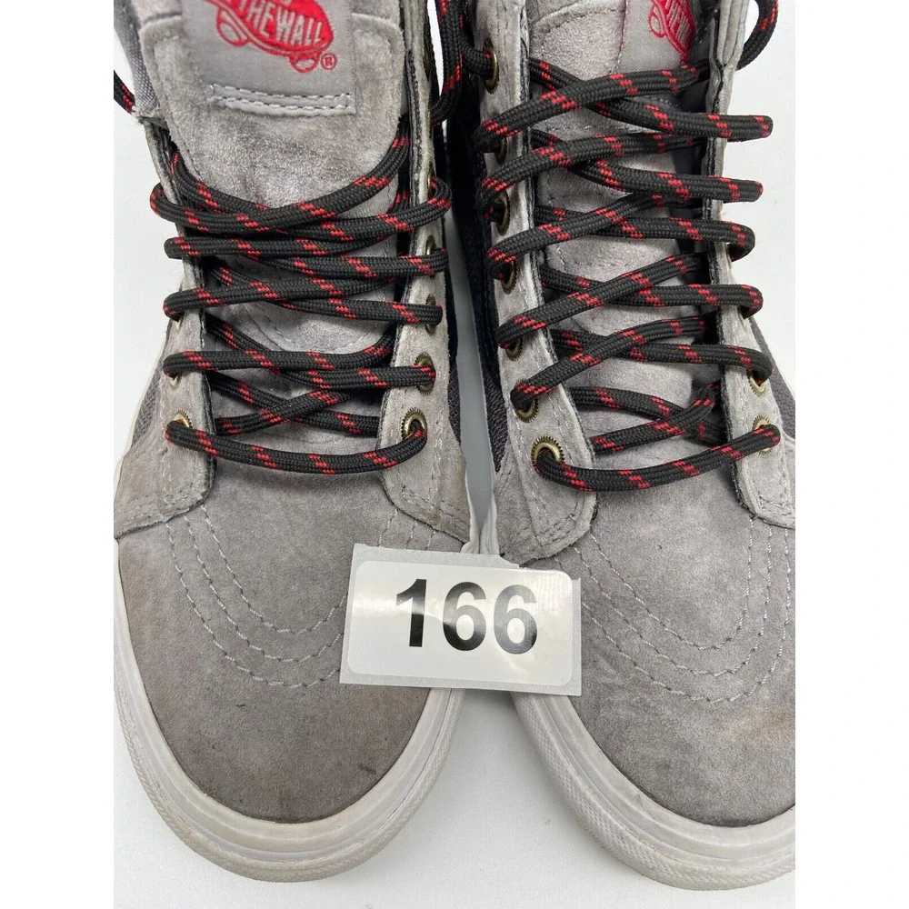 VANS Off The‎ Wall High-Top Unisex Sneaker Shoes M 6.5 W 8.0 Gray Scotchgard